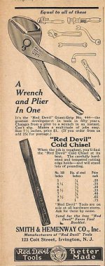 1925 Smith & Hemenway Co. 444 Red Devil pliers chisel ad.jpg