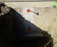 rod into the existing foundation.JPG