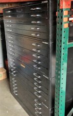 Mayline black flat files 46.5x36x16.5 4 5 drawer cabinets 1.jpg