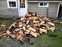 Log splitter split a few cords.jpg