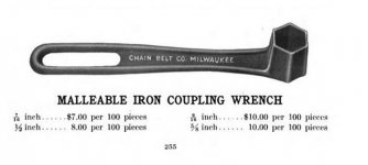 Chain Belt Co cat excerpt_Malleable Iron Coupling Wrench .jpg