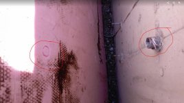 interior wall insulation going on. Red circles indicate where to hole saw a clean hole for futur.jpg