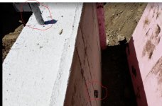 how to install electric conduit in a concrete pour. Red circles show both ends..jpg