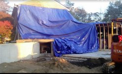 Demo Day looking from the back corner of the new foundation towards the house.jpg