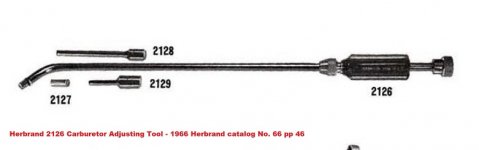 Herbrand 2126 Carburetor Adjusting Tool 1966 Herbrand catalog No. 66 pp 46.jpg Herbrand 2126 Carburetor Adjusting Tool 1966 Herbrand catalog No. 66 pp 46.jpg