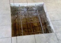 Interior piers cut, excavated and steel installed..JPG