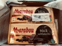 marabou milk chocolate with black licorice (yummie) 10 bars delivered from Finland.jpg