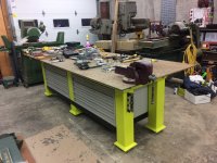 framing of JJ's steel fab table with 2 5 drawer flat files.jpg
