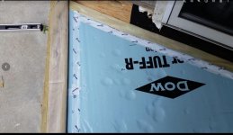 poly laid down then  half inch Dow Tuff insulation. All seames were sealed..jpg