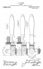 Patent 1050131 Jan 14 1913 J.C. Hawes.jpg