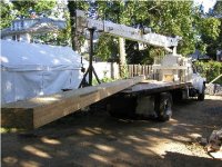 garage beam on truck.JPG
