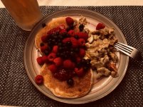 buttermilk pancakes and loaded eggs Nov 2019.jpg