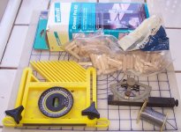 Church 2 Dowel jig, Dowels, Feytherboard, grade protractor.jpg
