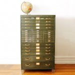 flat file cabinet in army green with smaller drawers too.jpg