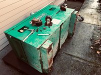taking casters off Greenlee job box 1.jpg