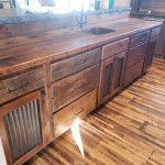 Farmhouse Kitchen in Barnwood Cabin.jpg
