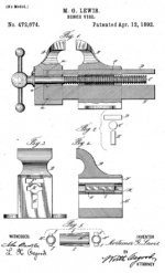 1892 (April) Lewis vise patent drawing.jpg