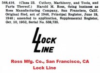 Ross Mfg. Co. Lock Line 568416 Dec 23 1952.jpg