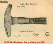 1909 W. Bingham Co. catalog hammer ad pp 809.jpg 1909 W. Bingham Co. catalog hammer ad pp 809.jpg