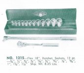 Thorsen 1215 15-pc 1.2 dr SAE socket set - 1955 Thorsen Socket Set catalog 121SSSS.jpg Thorsen 1215 15-pc 1.2 dr SAE socket set - 1955 Thorsen Socket Set catalog 121SSSS.jpg