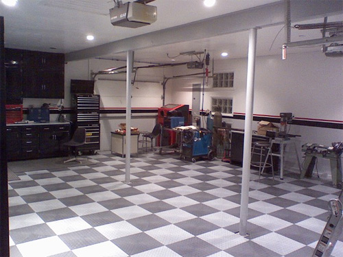 checkered floors garage